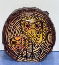 Vintage Owls  Tree Coin Bank Rossini Japan 1960s Retro