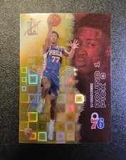 Topps Signature Series Basketball VJ Edgecombe Yellow/Gold Pandora RC 76ers
