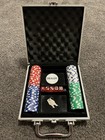 100 Ceramic Chip Poker Set - "BCR" Initials Monogram (See Description — photo 1