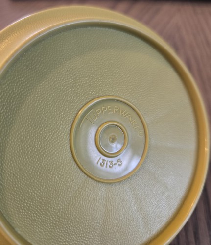 TUPPERWARE UNTERSETZER Kaffeetassen Tassen Deckel Vintage ERNTEFARBEN #1313 4er Set - Bild 13 von 15