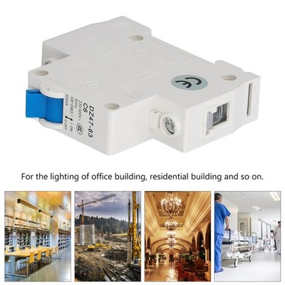 Circuit Breaker Mini 1P MCB DIN Rail Mount 6000A Breaking Capacity 230V 400 BA