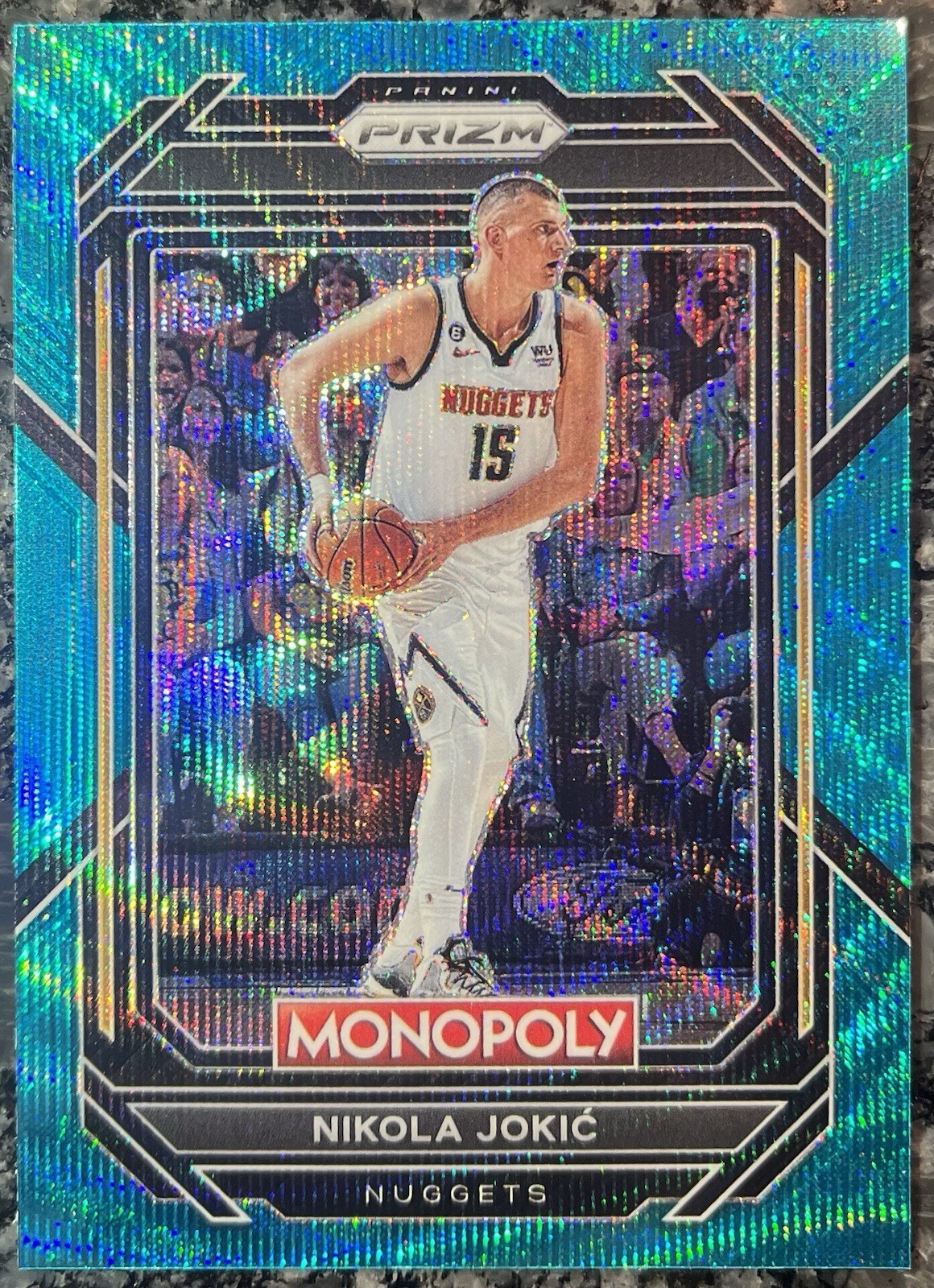 NIKOLA JOKIC 2022-23 PANINI PRIZM MONOPOLY NBA TEAL WAVE NUGGETS #22