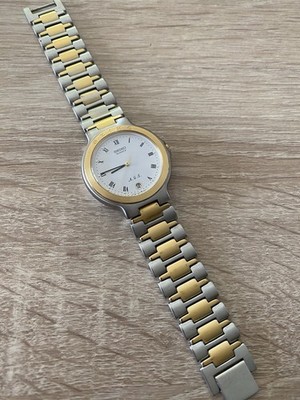 Alte Seiko AGS Armbanduhr 7M22-6A40 Stahl Gold Defekt 