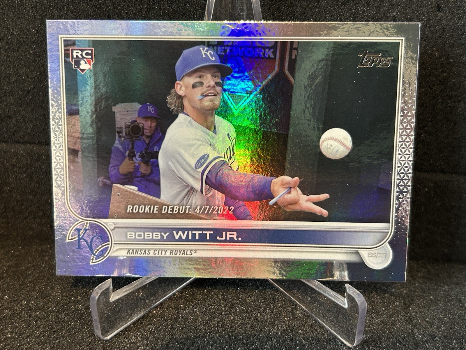 2022 Topps Update Rookie Debut Rainbow Foil Bobby Witt Jr #US187 Rookie RC