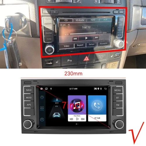 CarPlay 4+64G Android 15 Radio GPS Für VW Touareg Transporter Ts Multivan +KAM - Bild 3 von 13