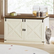 Cat Litter Box Enclosure with Cush, Hidden Litter Box