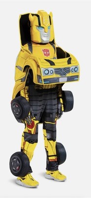 Kid's Transformers Bumblebee Converting Costume Halloween Size S/P  4-6