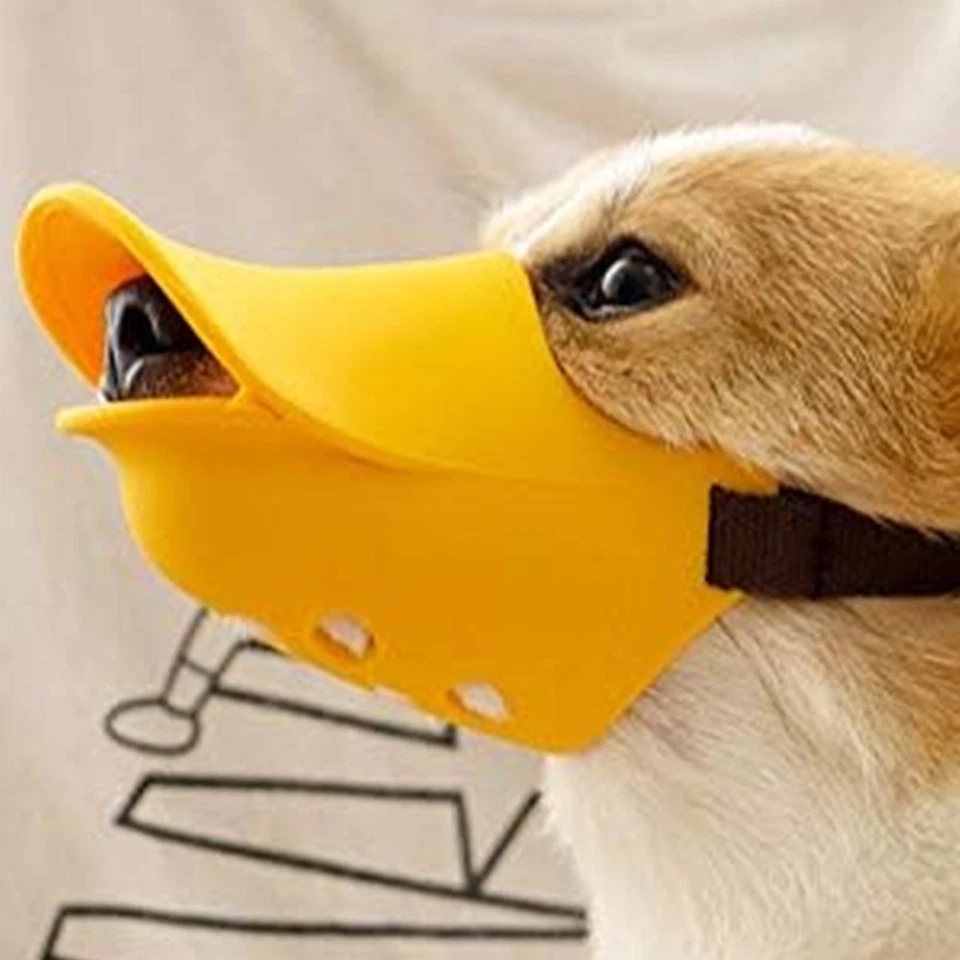 Bozal Ajustable Perro Pico de Pato Silicona Mascota Lindo Suave Cachorro Cortedo Anti Mordedura de Pato Foto 3 de 4
