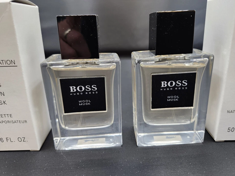 ДВЕ НОВЫЕ ШЕРСТЯНЫЕ МУСКУСНЫЕ ТУАЛЕТНЫЕ ВОДЫ HUGO BOSS COLLECTION (ТЕСТЕРЫ) 1,6 УНЦИИ  - Изображение 2 из 4