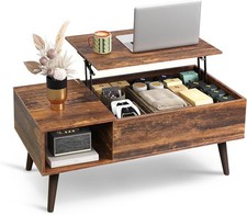 Coffee Table with Stora  Lifting for Living Room, 21" Small