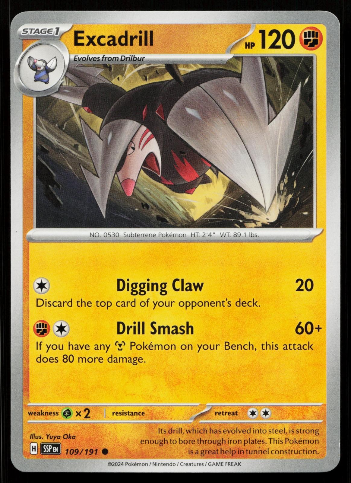 Excadrill 109/191 Surging Sparks Pokemon Near Mint