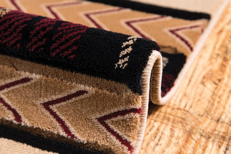 2x4 United Weavers бежевый полосатый клетчатый дверной коврик 2055 40726 - апрель 2 фута 7 дюймов x 4 фута 2 дюйма - Изображение 2 из 2