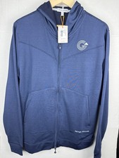 PETER MILLAR Crown Sport Beaumont Performance Full-Zip Hoodie NAV Navy Blue Med.