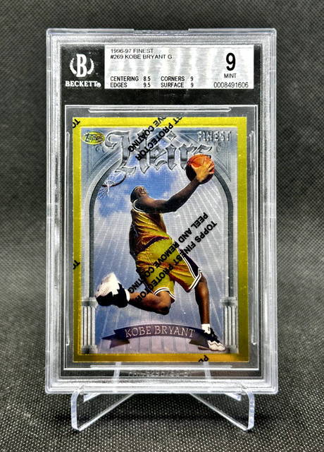 1996 Finest Kobe Bryant Gold Heirs w/ Coating #269 BGS 9 RC Iconic No Green