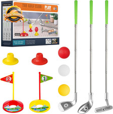 Kids Toddler Golf Clubs Set Retractable Toy Boys Girls with Bag 13pc