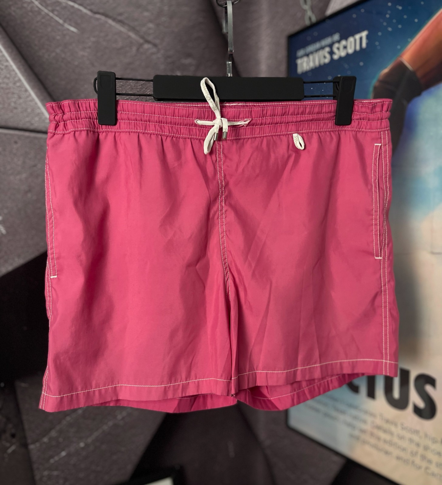 Loro Piana Men’s Pink Swim Shorts Trunks Made in Italy Luxury Beachwear Size S