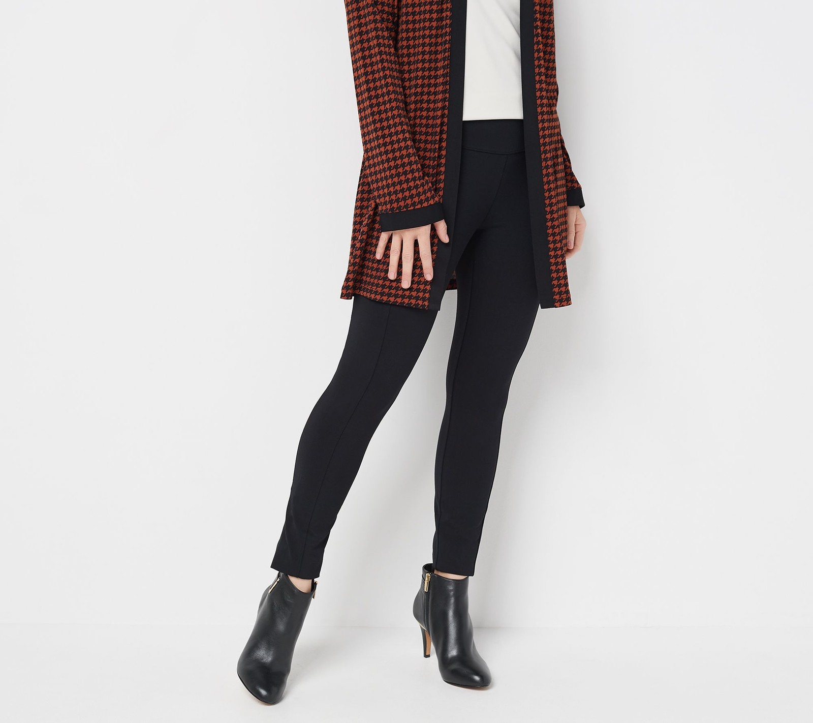 Susan Graver Women's Petite Pants P2XS Weekend Premium Stretch Black A369614