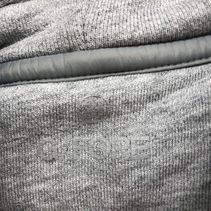 G/FORE Hoodie Mens Medium Gray Circle G's Logo Pullover Sweatshirt Activewear image 4