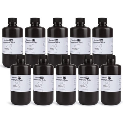 ELEGOO UV Resin 405nm Standard V2 Harz für 3D Drucker, Weiß 10KG,Hohe Präzisio