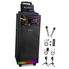 GTSK210  1 Karaoke Machine for Adults with 2 Wireless Microphones, Portable