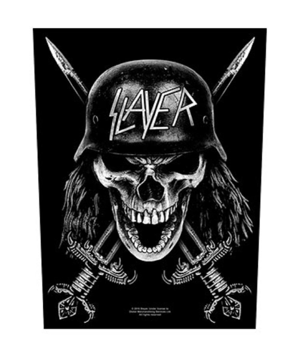 Slayer Back Patch Wehrmacht Band Logo new Official Black