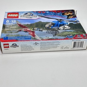 2015 LEGO JURASSIC WORLD PTERANODON CAPTURE SET 75915 RETIRED DAMAGED BOX