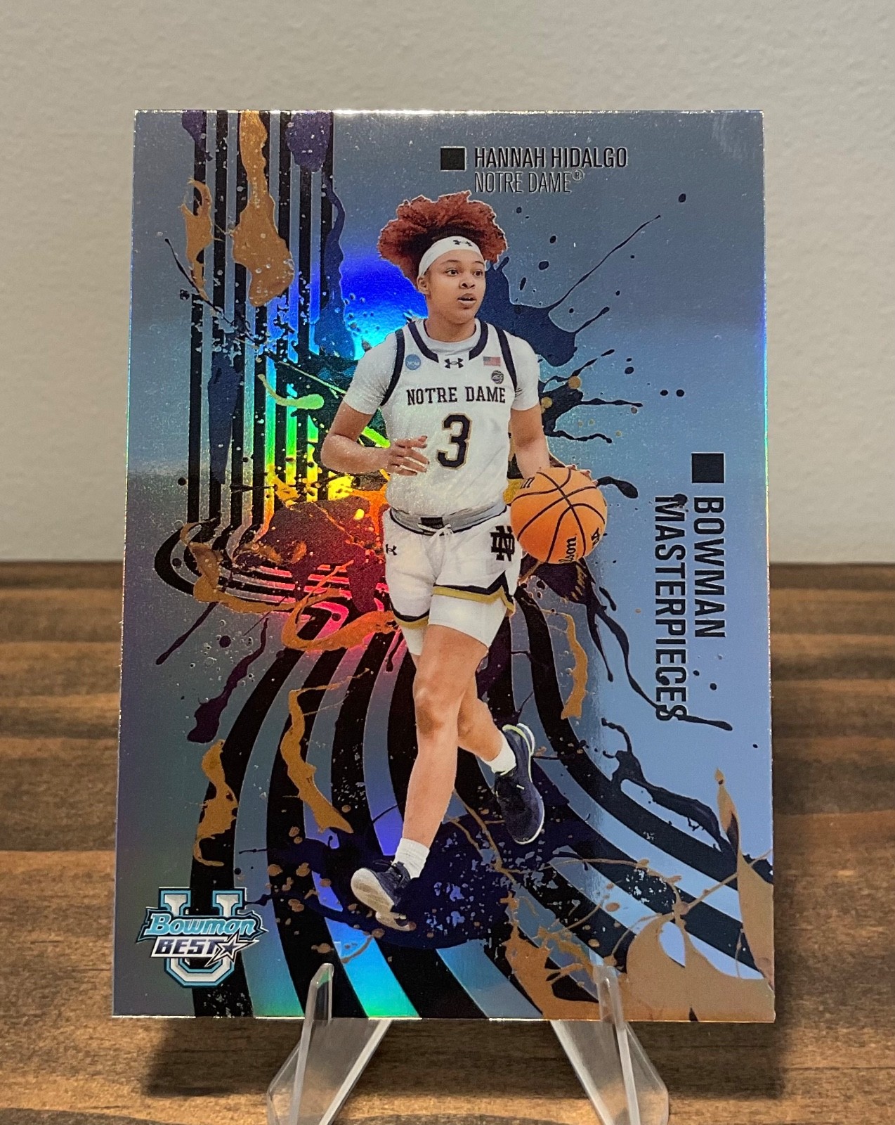 2025 Bowman U Best Hannah Hidalgo Bowman Masterpieces Refractor Notre Dame 