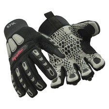 REFRIGIWEAR 0579RBLKMED Insulated Impact Pro Glove,PR 56KC43