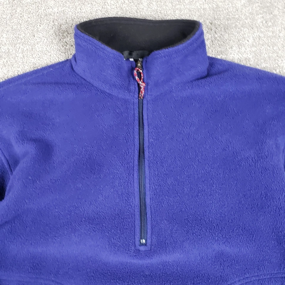Vtg 90s EMS Polartec Fleece Jacket Mens Large USA Made Blue 1/2 Zip Pullover - Image 2 of 4