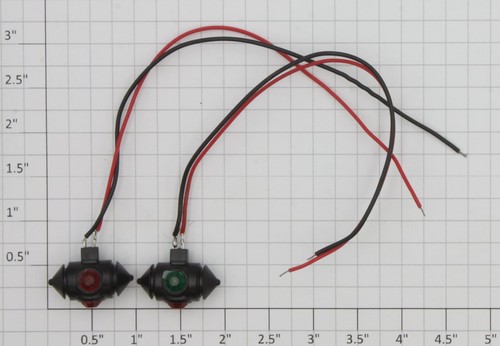 Luces marcadoras de caboose largas Aristo-Craft 29500 1,8 V (par de 2) | Condition: Used