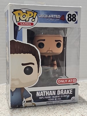 Funko Pop! Games Uncharted 4 A Thiefs End Nathan Drake #88 Vinyl Figure Vaulted