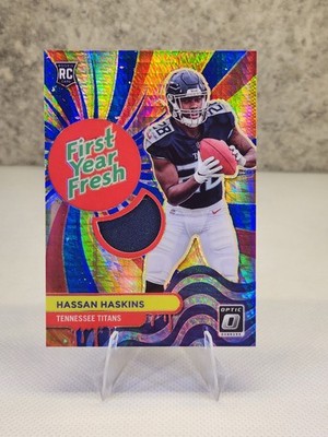 2022 Optic Football Hassan Haskins First Year Fresh Patch Rookie #FYF-HH
