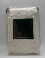 Vtg 90s Ralph Lauren Standard Pillow Sham Cold Spring Corduroy Ivory Off White