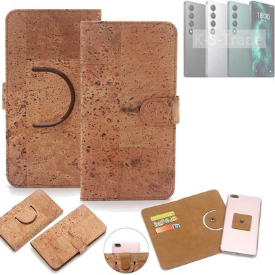 Schutz-Hülle für Meizu 20 Infinity Wallet-Case aus Kork Schutzhülle Tasche
