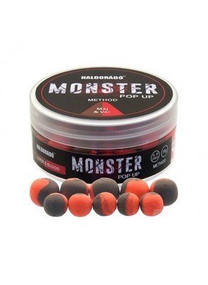 Haldorado Monster Pop Up Method 9/11mm Blut Leber Karpfen Pop-Up Boilie