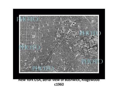 New York Usa Aerial View Buckwick Ridgewood c1960 Old Large Historic Photo