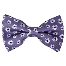 Men's Floral Printed Design 2.75 W And 4.75 L Inch Pre-Tied adjustable Bow Tie