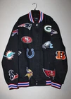 New NFL ALL LOGOS Steelers Eagles NASCAR style cotton embroidery jacket men 4XL