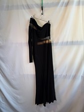 Ieena for Mac Duggal Illusion Cutout Gown Size 12 with Open Seam