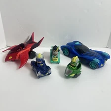PJ Mask Toys Lot Figures Cat Boy Car Light Up Racer Owlette Glider Gekko Romeo