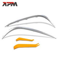 2x Zierleiste Stoßfänger Stoßstange Vorne L+R Silber für Mercedes-Benz W213 S213