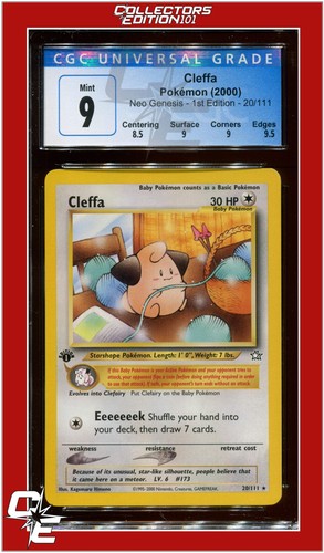 Cleffa (1st Edition) graded CGC 9 for sale on eBay