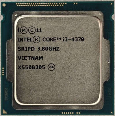 Intel Core i3-4370 SR1PD Dual Core Processor 3.8 GHz, Socket LGA1150, 54W CPU