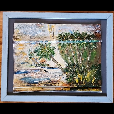 #ad #ad Oil Painting Sail Boat Art James Trimm South Carolina Outsider Art On Tin Siding $98.00