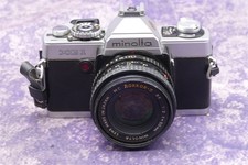 Minolta XG-1 35mm Manual Focus Camera w/ Minolta MC Rokkor-X 50mm f2 Lens, Flash
