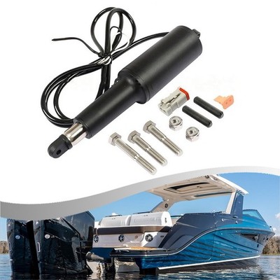 Boot Trim Tab Stellantrieb Kit mit 225 Zoll Str 516 Loch und 12 Volt Motor