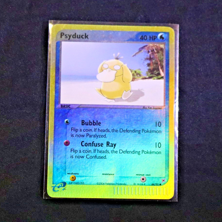 Psyduck 44/95 EX Team Magma vs Team Aqua Reverse Holo Pokemon TCG