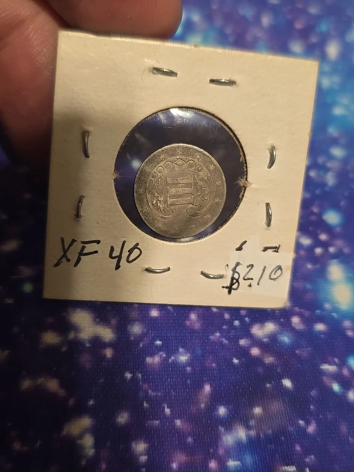 1858 3 Cent Silver Trime Coin Raw and Uncertified Great Condition - Image 2 of 2