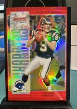 2005 Bowman Chrome - Drew Brees #5 Red Refractor NFL Chargers SP