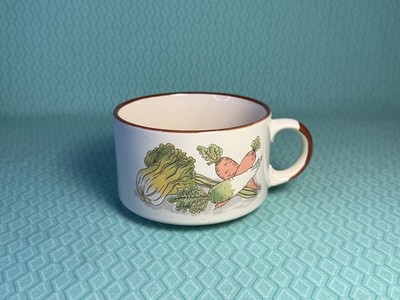 Vintage 70er Jahre Shell Garage Gemüse Print Suppentasse